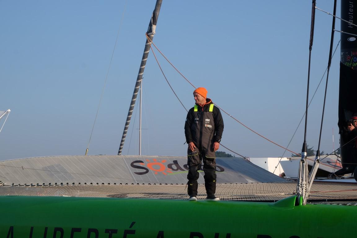 Thomas Coville (Team Sodebo Voile) et le Club Nautique du Rohu