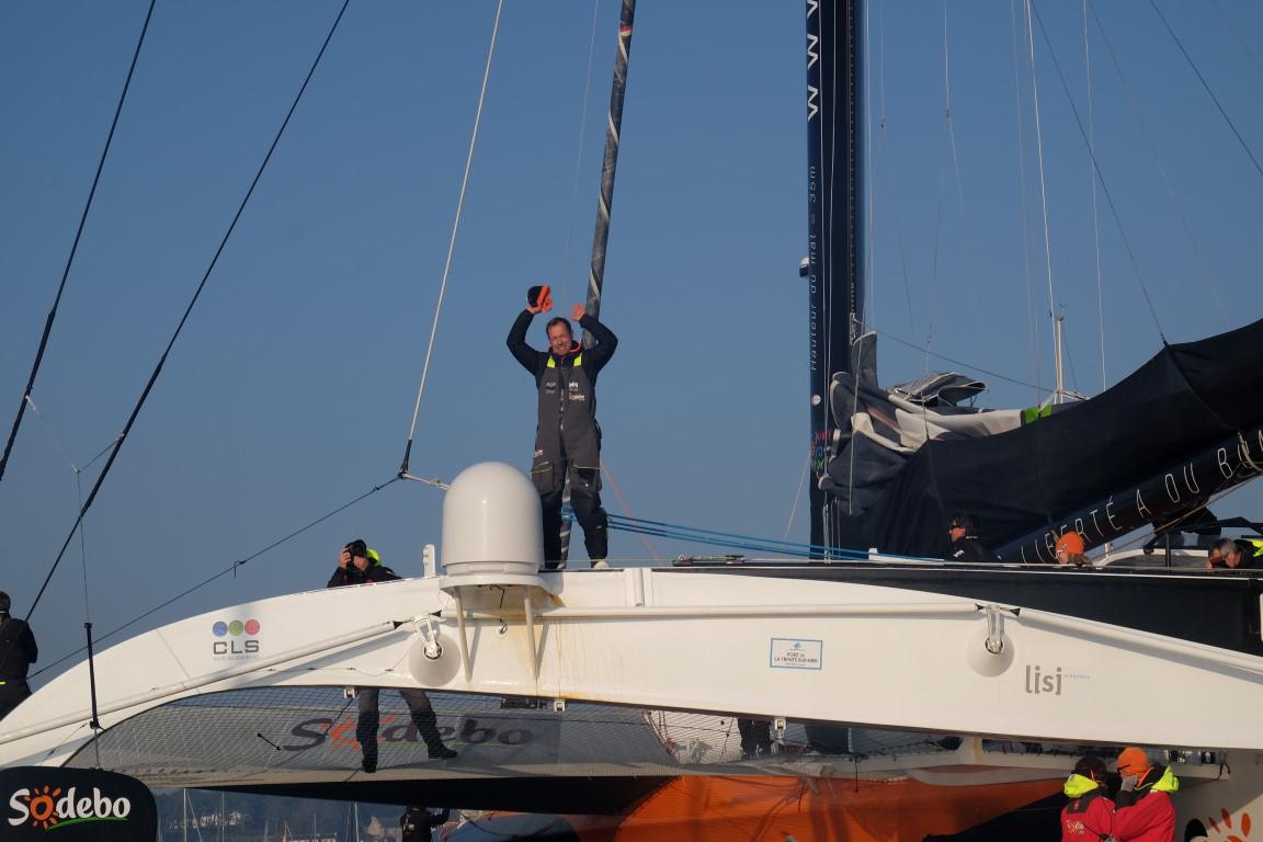 Thomas Coville (Team Sodebo Voile) et le Club Nautique du Rohu