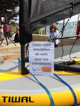 Simulateur de voile avec Tiwal au Mille Sabords