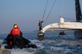 Thomas Coville (Team Sodebo Voile) et le Club Nautique du Rohu