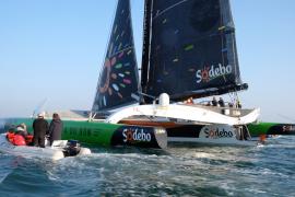 Thomas Coville (Team Sodebo Voile) et le Club Nautique du Rohu