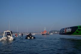 Thomas Coville (Team Sodebo Voile) et le Club Nautique du Rohu