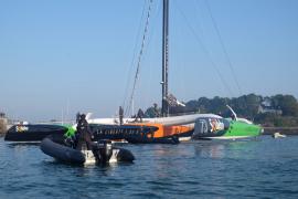 Thomas Coville (Team Sodebo Voile) et le Club Nautique du Rohu