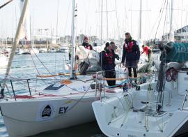 J80 du Club Nautique du Rohu à la Course Croisière Edhec