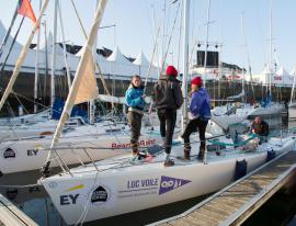 J80 du Club Nautique du Rohu à la Course Croisière Edhec