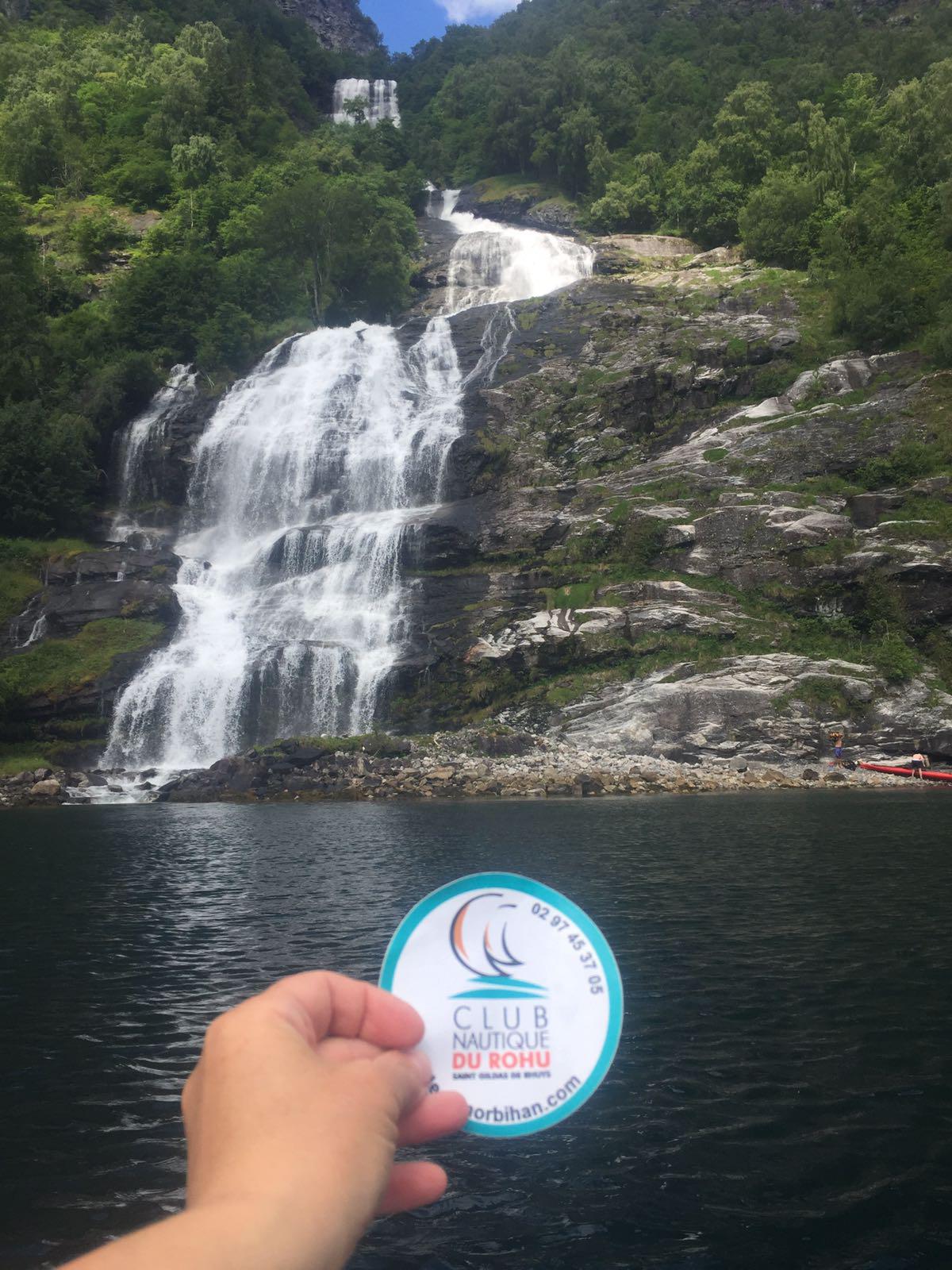 Le Club Nautique du Rohu en  Norvege - Fjord a Geiranger - juillet 2017