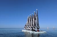 Sortie ressourçante en catamaran, Dart 16 entre collègues au Club Nautique du Rohu, Morbihan, Bretagne