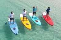 Balade en paddle entre collègues et amis Moment inoubliable pour ces enfants en paddle family au Club Nautique du Rohu, Morbihan, Bretagne